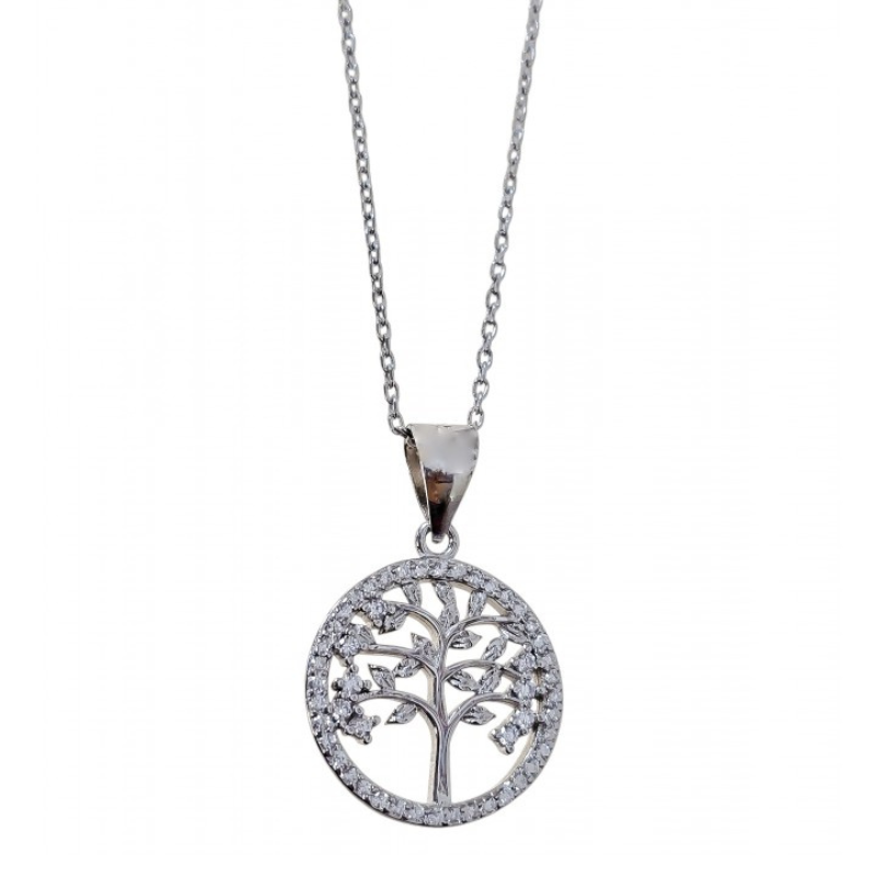 Collar plata árbol de la vida
