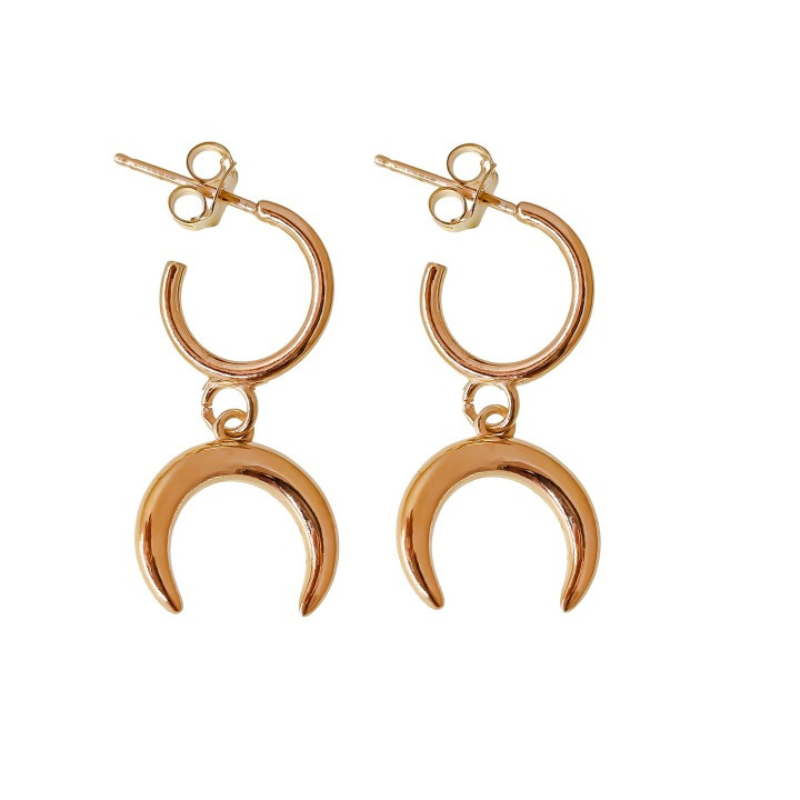 Aro chapado media luna